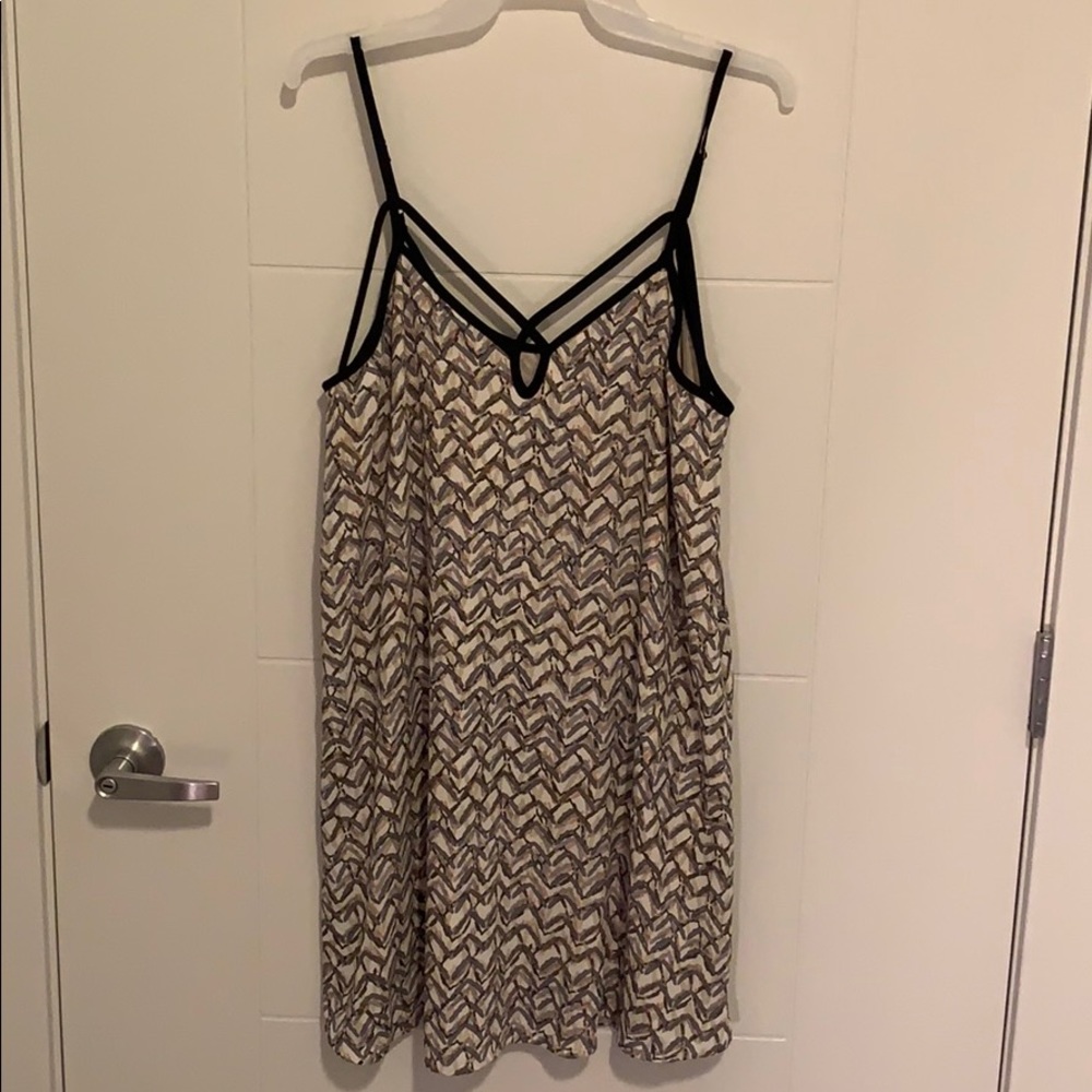 Lush Patterned Dress - Slight A-Line